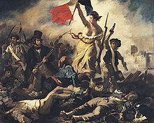Tableau d’Eugène Delacroix représentant la Révolution de 1830.